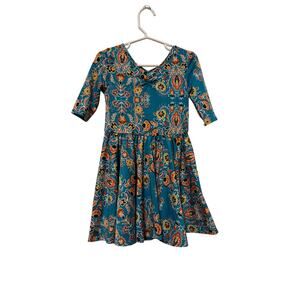 Dot Dot Smile Ballerina twirl dress size 3/4 blue floral